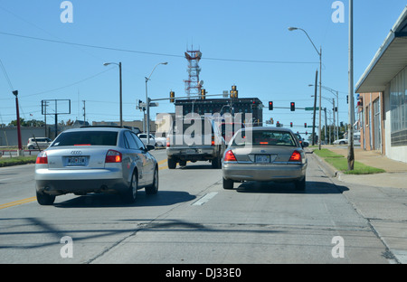 Cartagine, Missouri. Piccolo Mid Western cittadina americana sulla vecchia strada 66 Foto Stock