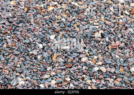 Ghiaia grigia texture come sfondo Foto Stock