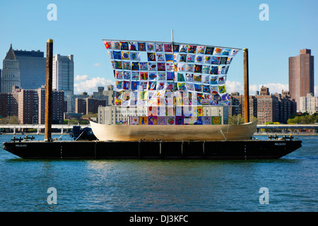 Nave di tolleranza a vela in Brooklyn Foto Stock