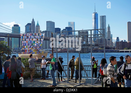 Nave di tolleranza a vela in Brooklyn Foto Stock