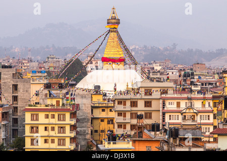 Bodhnath Stupa, Kathmandu, Nepal Foto Stock