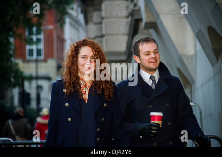 Rebecca Brooks arriva a Old Bailey Court a Londra Foto Stock