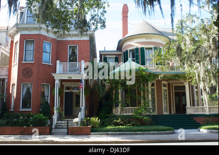 Scena di strada a Savannah, Georgia, Stati Uniti d'America Foto Stock