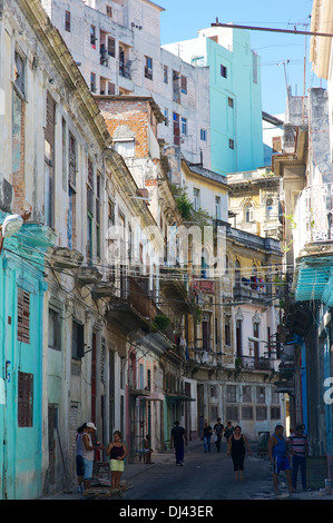 Scena di strada, Havana, Cuba Foto Stock