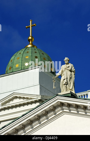 L apostolo san Petrus, Cattedrale di Helsinki Foto Stock