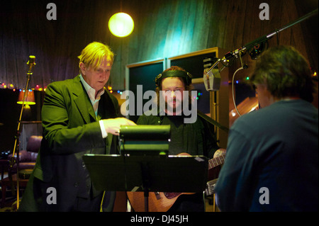 Jim James con T-Bone Burnett Foto Stock