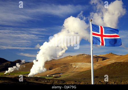 Il fuoco e il ghiaccio Foto Stock