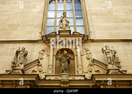 Portale nord, la cattedrale di Notre Dame, Lussemburgo Foto Stock