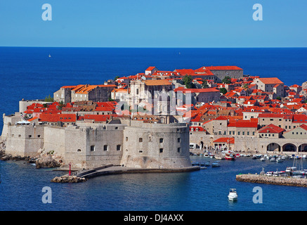 Vista su Dubrovnik Foto Stock