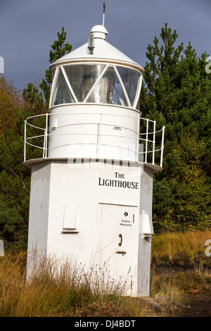 Una casa di luce in Scoraig, in NW Scozia, una delle più remote europee sul territorio continentale del Regno Unito, home per circa 70 persone Foto Stock