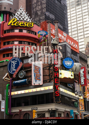 Hershey's Chocolate World Times Square NYC Foto Stock