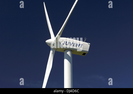 Le pale del rotore di una turbina eolica Foto Stock