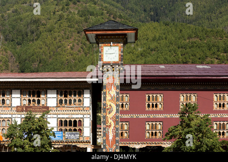 Clock Tower, Thimphu Bhutan Foto Stock