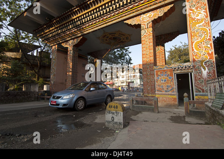 Al cancello del Bhutan, Phuentsholing, Bhutan Foto Stock