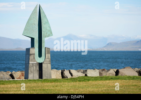 Il partenariato, commemora il 50 anni di relazioni diplomatiche tra l'Islanda e gli Stati Uniti; Reykjavik, Gullbringusysla, Islanda Foto Stock