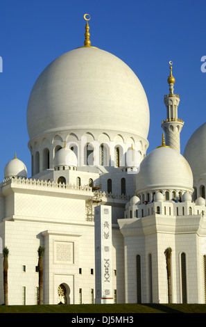 Grande Moschea di Abu Dhabi Foto Stock