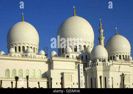 Grande Moschea di Abu Dhabi Foto Stock