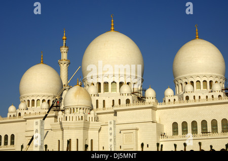 Grad, la Moschea di Abu Dhabi Foto Stock