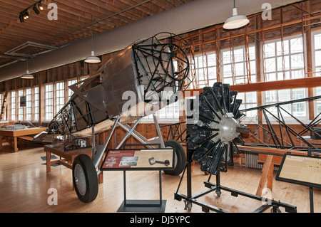 Washington, Seattle, il Museo del Volo, rappresentazione di Boeing Airplane Co. fabbrica circa 1927 Foto Stock