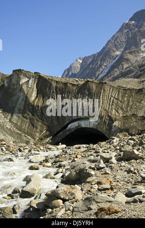 Lang ghiacciaio in Svizzera Foto Stock