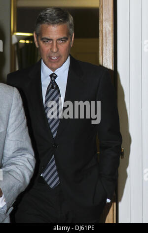 George Clooney assiste a Barack Obama raccolta fondi. Bern, Svizzera - 27.08.2012 Foto Stock