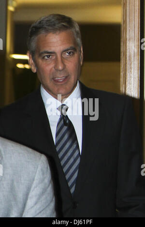 George Clooney assiste a Barack Obama raccolta fondi. Bern, Svizzera - 27.08.2012 Foto Stock