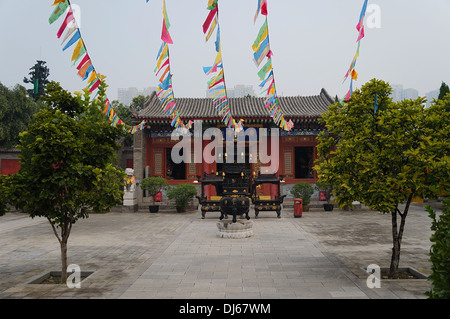 Scena di un tempio Cinese, Xi'an, Cina Foto Stock