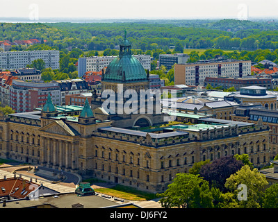 Il Tribunale amministrativo federale e la Scuola di Arti Visive di Leipzig. In Sassonia, Germania Foto Stock