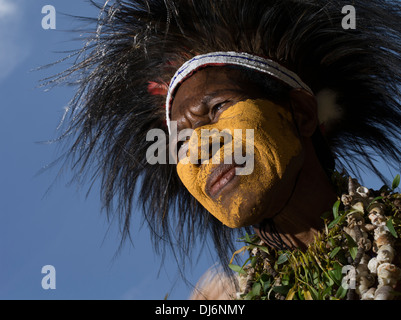 Omena Singsing Gruppo, altipiani orientali della provincia - Goroka Show, Papua Nuova Guinea Foto Stock