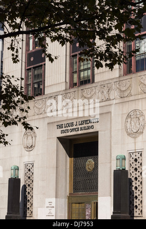 Il Louis J. Lefkowitz membro ufficio edificio, NYC Foto Stock