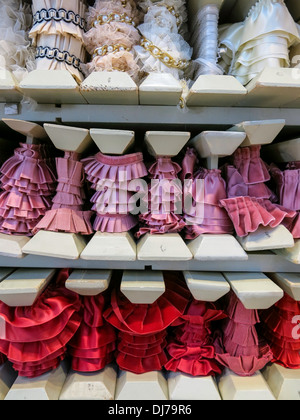 Rotoli di lusso del rivestimento pieghettato Close-up Foto Stock