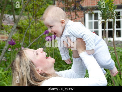 La madre e il bambino Foto Stock