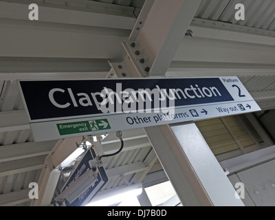 Clapham Junction stazione ferroviaria sud ovest di Londra City Inghilterra , NEL REGNO UNITO Foto Stock