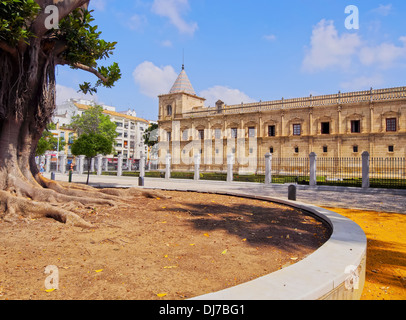 Hospital de las Cinco Llagas - attuale sede del parlamento della Andalusia a Siviglia, in Andalusia, Spagna Foto Stock