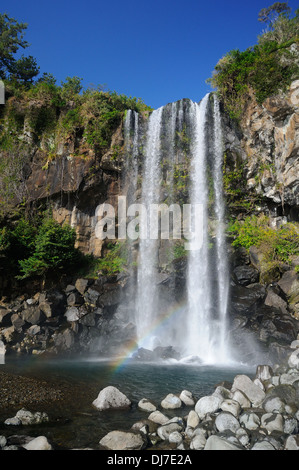 Cascata di Jeongbang Foto Stock
