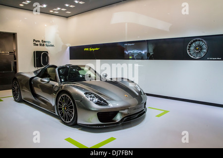 La Porsche Spyder 918 al 2013 Los Angeles International Auto Show Foto Stock