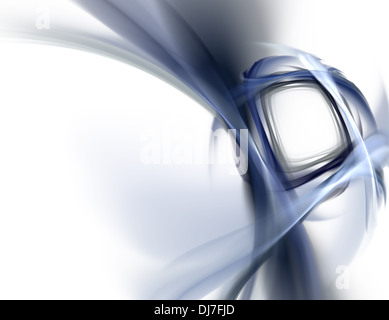 Abstract blu (High Resolation computer immagine generata) Foto Stock