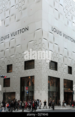 Giappone, Tokyo, Ginza, negozio Louis Vuitton, Foto Stock