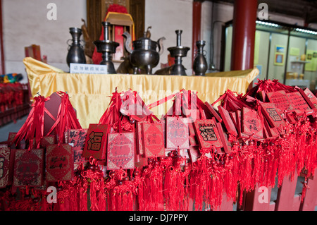 Terra imperiale Dio culto (Casa Di Tan e culturale reliquia storica sala esposizioni) nel tempio di terra a Pechino in Cina Foto Stock