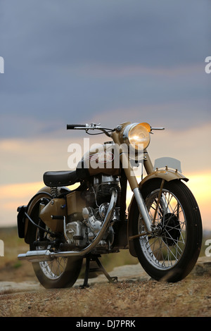 Royal Enfield Bullet vintage 1966 G2 engine India Foto Stock