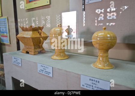 Terra imperiale Dio culto (Casa Di Tan e culturale reliquia storica sala esposizioni) nel tempio di terra a Pechino in Cina Foto Stock