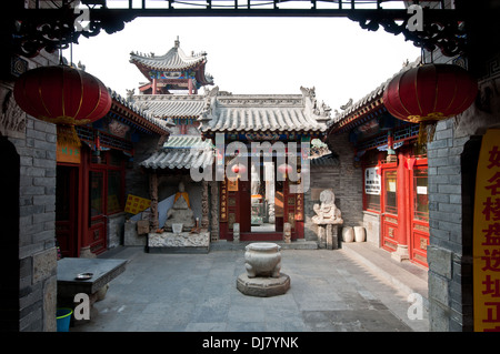 Canzone codolo Zhai Museo di cinese tradizionale Folk Carving al n. 3 Guozijian Street nel distretto di Dongcheng a Pechino, Cina Foto Stock