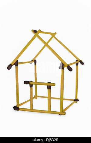 Partite organizzate in forma di casa, 3d Foto Stock