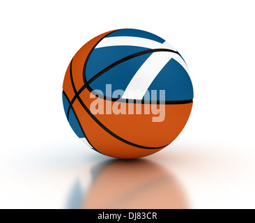 Scozia squadra di basket (isolato con percorso di clipping) Foto Stock