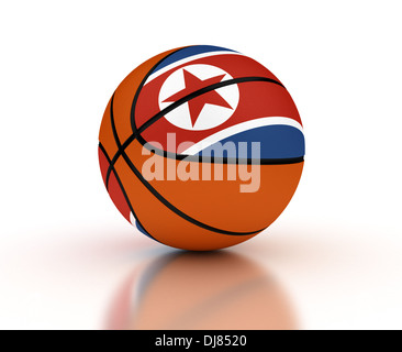 Corea del Nord della squadra di basket (High Resolation computer immagine generata) Foto Stock