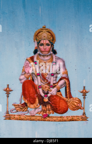 Hanuman, il dio scimmia Foto Stock