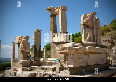 Pollio Fontana a Efeso, Selcuk, Mugla, Turchia Foto Stock