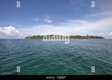 Seascape di Ross island, Port Blair sul Mare delle Andamane, India Foto Stock