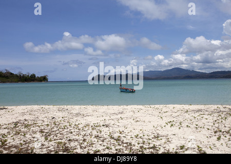 Mare delle Andamane, Ross e smith Island Isole Andamane, India Foto Stock