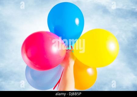 Palloncini multicolori Foto Stock